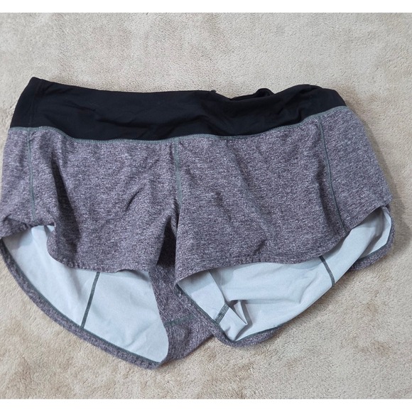lululemon athletica Pants - Lululemon Speed Up Shorts Low-Rise 2.5" Heather Lux Multi Black/Gray Size 8